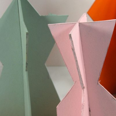 Postmodern Spatial Cardboard Forms, 1980s, Set of 10-GIW-1793662