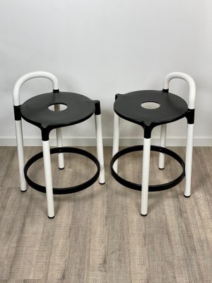 Postmodern Stools by Anna Casatelli Ferrieri for Kartell, Italy, 1980s, Set of 2-LYQ-1171623