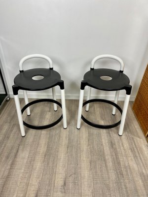 Postmodern Stools by Anna Casatelli Ferrieri for Kartell, Italy, 1980s, Set of 2-LYQ-1171623