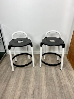 Postmodern Stools by Anna Casatelli Ferrieri for Kartell, Italy, 1980s, Set of 2-LYQ-1171623