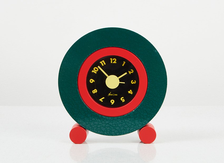 Postmodern Table Clock by George Sowden & Nathalie Du Pasquier for Neos of Lorenz, 1980s