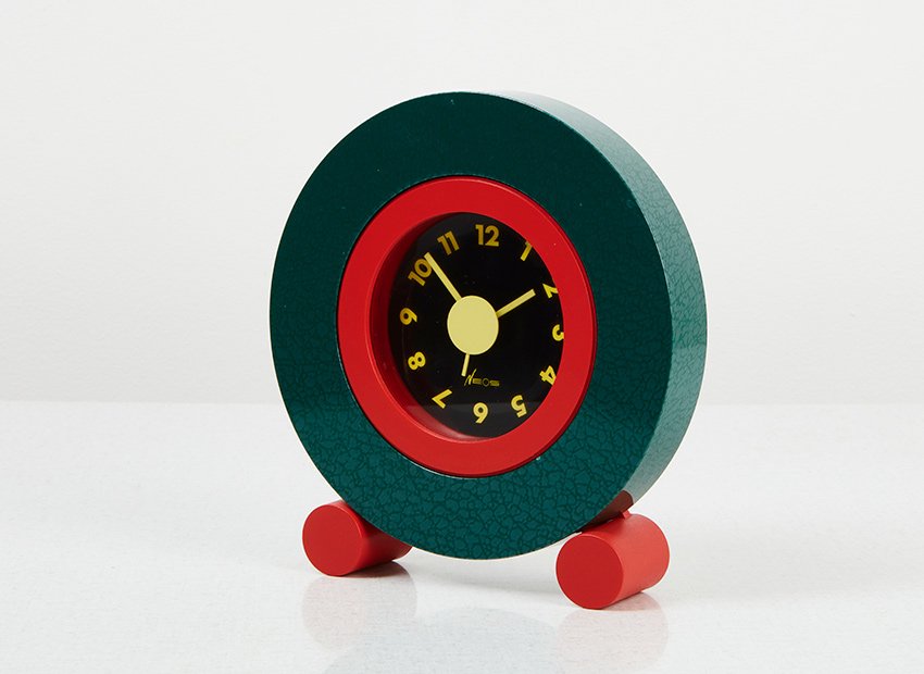 Postmodern Table Clock by George Sowden & Nathalie Du Pasquier for Neos of Lorenz, 1980s