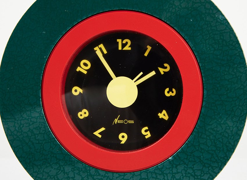 Postmodern Table Clock by George Sowden & Nathalie Du Pasquier for Neos of Lorenz, 1980s