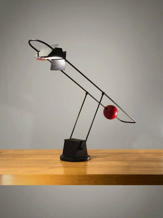 Postmodern Table Lamp attributed to Maison Lucien Gau, 1980s