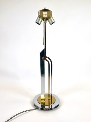 Postmodern Table Lamp in Brass & Chrome from Schröder & Co, 1990s-ZCY-2033165