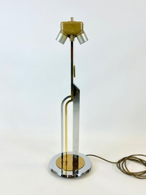 Postmodern Table Lamp in Brass & Chrome from Schröder & Co, 1990s-ZCY-2033165