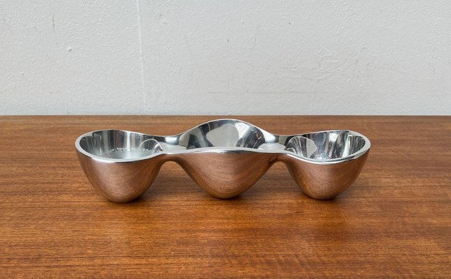 Postmodern Triple Metal Bowl by Steve Cozzolino for Nambe, 1990s-UAH-1705828