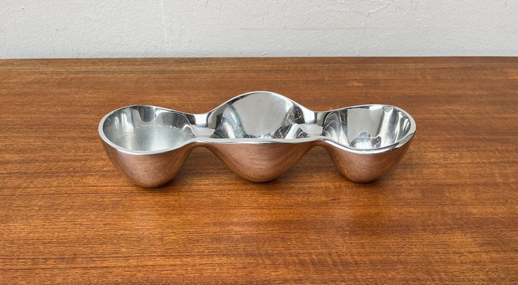 Postmodern Triple Metal Bowl by Steve Cozzolino for Nambe, 1990s-UAH-1705828