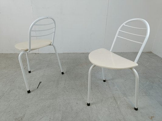 Postmodern Tripod Dining Chairs, 1980s, Set of 4-IRH-1811351