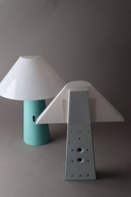 Postmodern Turquoise Wall Lamp from Arlus, 1980s-ESB-1376510