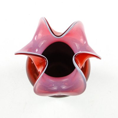 Postmodern Vase by Czesław Zuber for Sudety Glassworks, Poland, 1970s-BKO-1802196