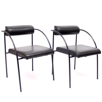 Postmodern Vienna Chairs by Rodney Kinsman for Bieffeplast, 1980s, Set of 2-KQ-1427898