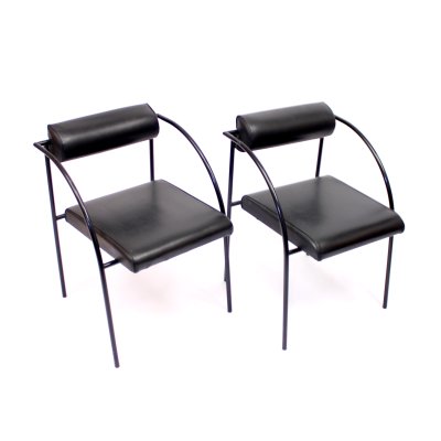 Postmodern Vienna Chairs by Rodney Kinsman for Bieffeplast, 1980s, Set of 2-KQ-1427898