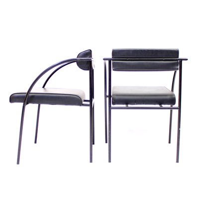 Postmodern Vienna Chairs by Rodney Kinsman for Bieffeplast, 1980s, Set of 2-KQ-1427898