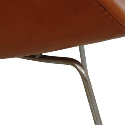 Pot Chair in Cognav Leather by Arne Jacobsen, 1980s-MTD-1769497