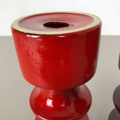 Pottery Candleholder by Cari Zalloni for Steuler, Germany, 1970s, Set of 2-QZ-1052937