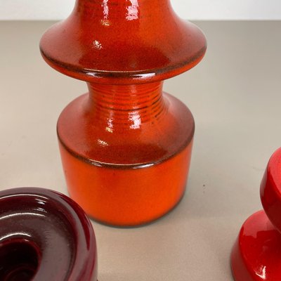 Pottery Candleholder by Cari Zalloni for Steuler, Germany, 1970s, Set of 4-QZ-1149884