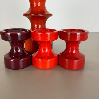 Pottery Candleholder by Cari Zalloni for Steuler, Germany, 1970s, Set of 4-QZ-1149884