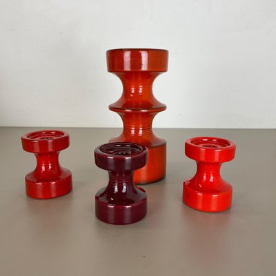 Pottery Candleholder by Cari Zalloni for Steuler, Germany, 1970s, Set of 4-QZ-1149884