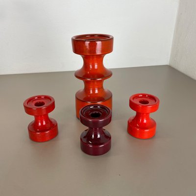 Pottery Candleholder by Cari Zalloni for Steuler, Germany, 1970s, Set of 4-QZ-1149884