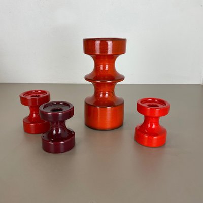 Pottery Candleholder by Cari Zalloni for Steuler, Germany, 1970s, Set of 4-QZ-1149884