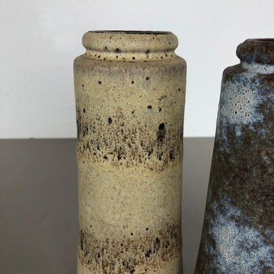 Pottery Fat Lava 206-26 Vases by Scheurich, Germany, 1970s, Set of 2-QZ-1147713