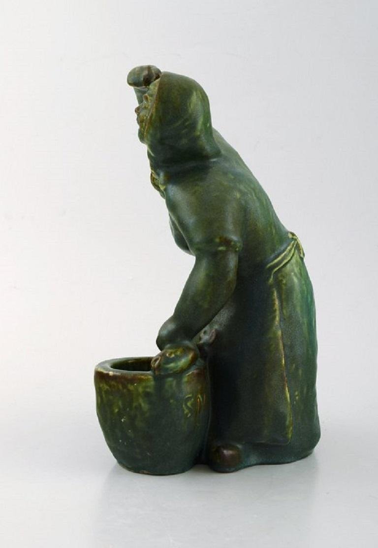 Pottery Figure of Fisherman's Wife by Michael Andersen