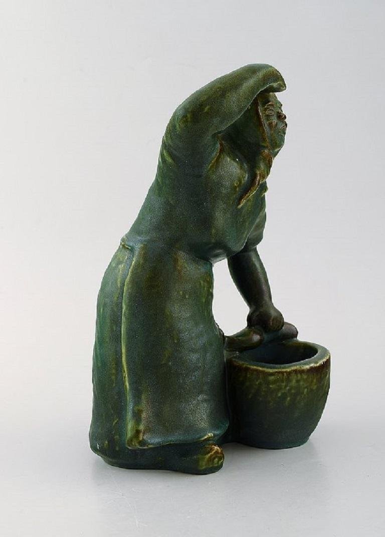 Pottery Figure of Fisherman's Wife by Michael Andersen