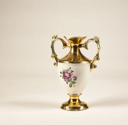 Pottery Vase in Gold, 1950s-RAQ-804432