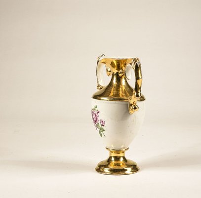 Pottery Vase in Gold, 1950s-RAQ-804432