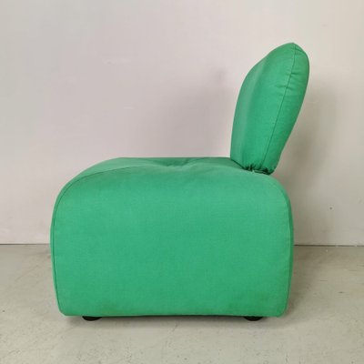 Pouf Armchair in Green Fabric, 1980s-PRS-1263753