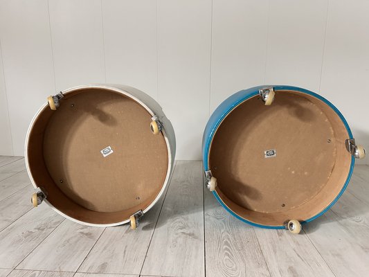 Pouf by Luigi Massoni for Poltrona Frau, 1970s, Set of 2-NWG-1804024