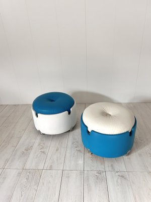 Pouf by Luigi Massoni for Poltrona Frau, 1970s, Set of 2-NWG-1804024