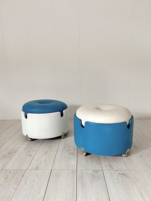 Pouf by Luigi Massoni for Poltrona Frau, 1970s, Set of 2-NWG-1804024