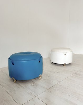 Pouf by Luigi Massoni for Poltrona Frau, 1970s, Set of 2-NWG-1804024