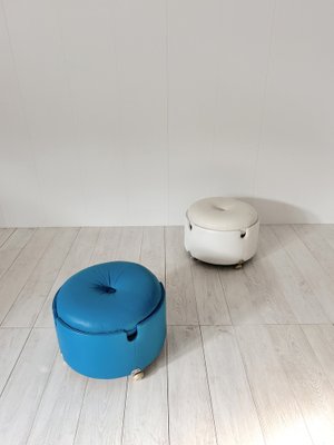 Pouf by Luigi Massoni for Poltrona Frau, 1970s, Set of 2-NWG-1804024