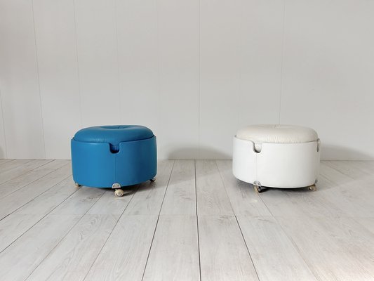 Pouf by Luigi Massoni for Poltrona Frau, 1970s, Set of 2-NWG-1804024