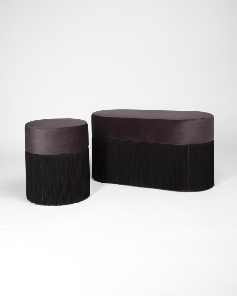 Poufs Pill L and S by Houtique, Set of 2