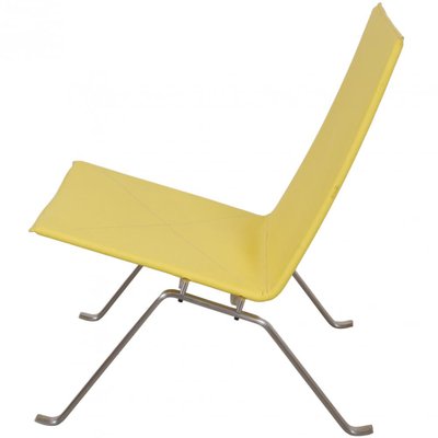 Poul Kjærholm Pk-22 Lounge Chair in Yellow Fabric by Poul Kjærholm for Fritz Hansen, 2000s-MTD-1719779