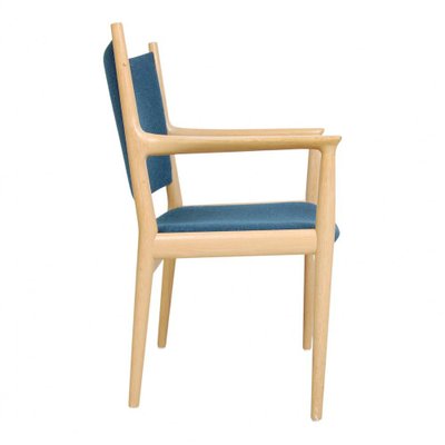 PP-513 Armchair in Oak & Blue Hallingdal Fabric by Hans J. Wegner for PP Møbler, 2000s-MTD-1400475