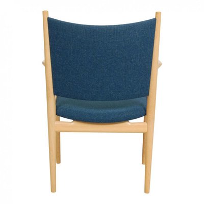 PP-513 Armchair in Oak & Blue Hallingdal Fabric by Hans J. Wegner for PP Møbler, 2000s-MTD-1400475