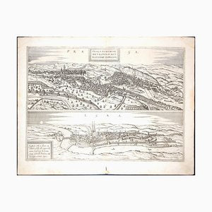 Prague and Egra, Antique Map from ''Civitates Orbis Terrarum'' - 1572-1617 1572-1617-ZCI-760047