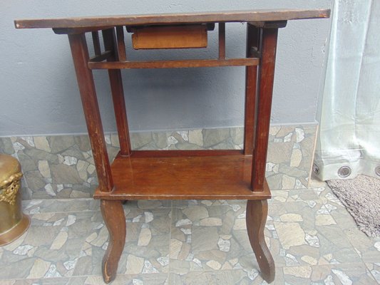 Pre-War Art Deco Wooden Desk-CAQ-1010538