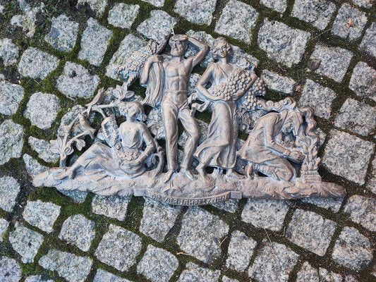 Pre-War Bas-Relief in Bronze, 1890s-CAQ-2041986