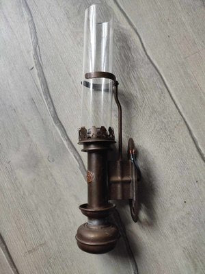 Pre-War Brass Wall Lamp by RRC, 1890s-CAQ-1763130