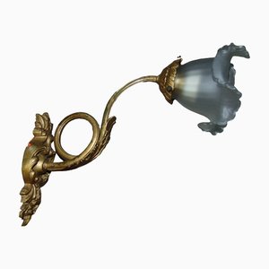 Pre-War Brass Wall Sconce-CAQ-1335403