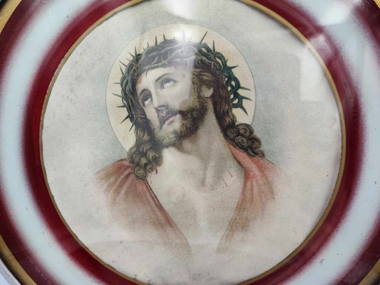 Pre-War Lord Jesus Print on Decorative Plate-CAQ-1294783