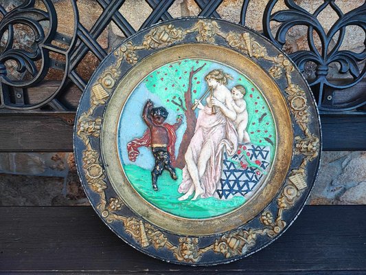 Pre-War Plate in Enamel, 1920s-CAQ-2041976