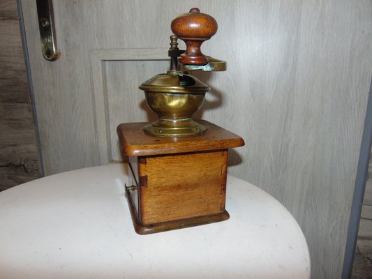 Pre-War Wooden Coffee and Pepper Grinder-CAQ-824281