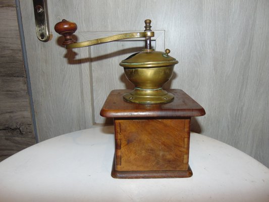 Pre-War Wooden Coffee and Pepper Grinder-CAQ-824281